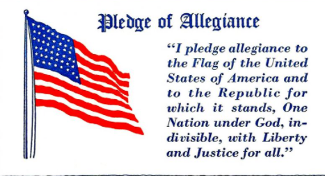 Under God added to the Pledge of Alliagance