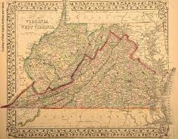Virginia is split into Virginia and West Virginia