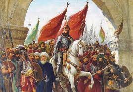 The Byzantine Empire ends as the Ottoman Empire rises