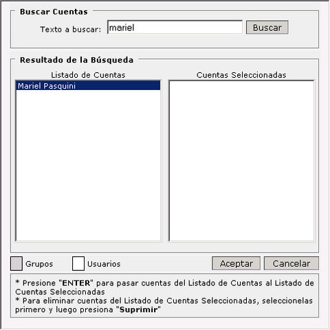 los primeros grupos de usuarios