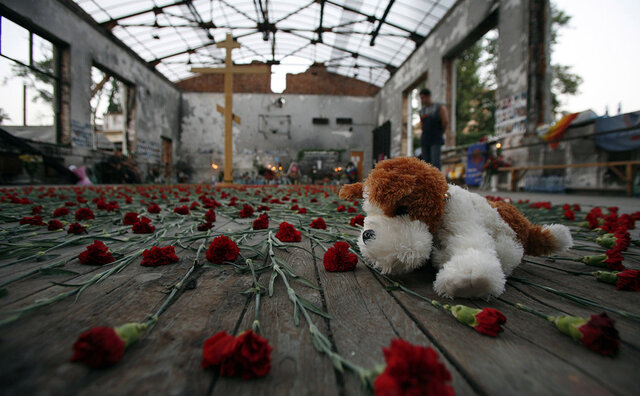 Захват террористами школы в Беслане.