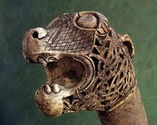 Animal Head Post from Oseberg Ship Burial