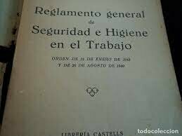 REGLAMENTO DE SEGURIDAD E HIGIENE EN EL TRABAJO