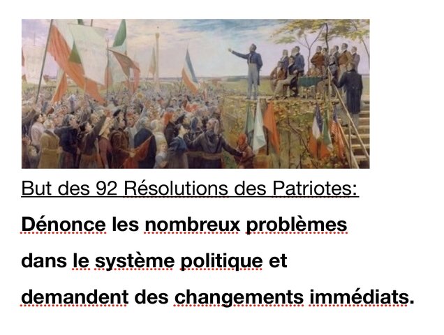 92 Résolutions des Patriotes