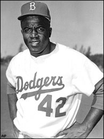The first African American in Major league  Baseball