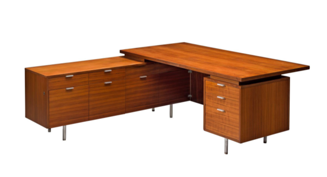 Escritorio - Serie EOG con forma de L - de George Nelson para Herman Miller