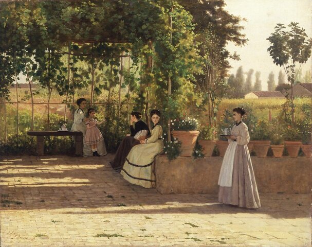 Il pergolato, Silvestro Lega