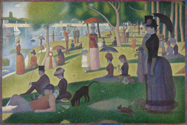 Una domenica pomeriggio all'isola della grande Jatte, Seurat