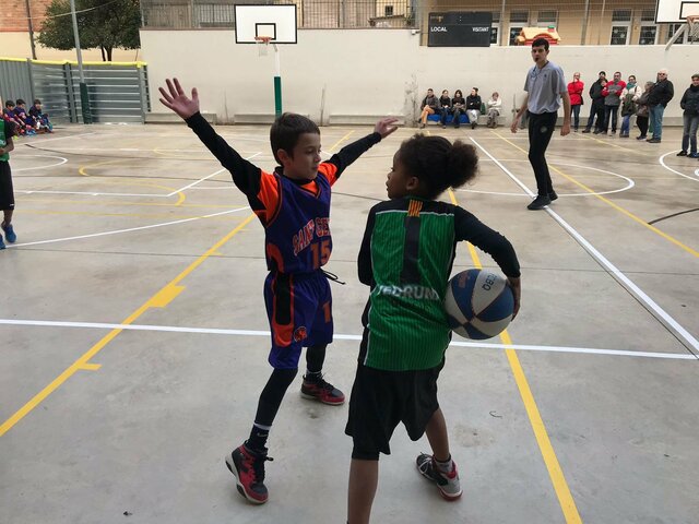 el meu primer partit de basquet