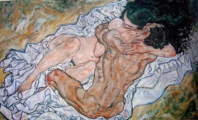 Abbraccio, Schiele