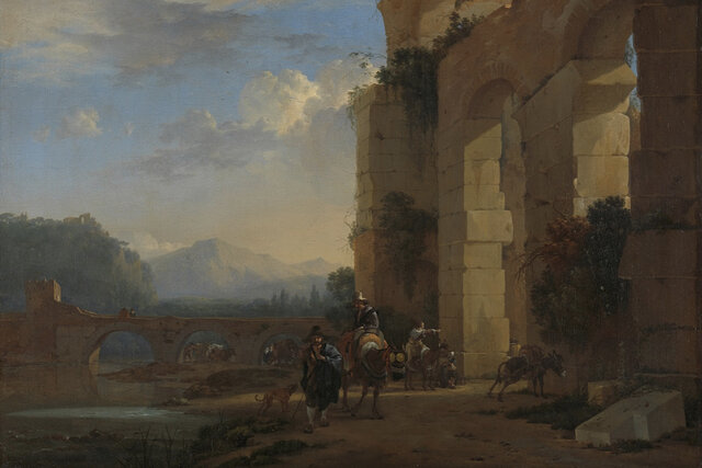 Ezeldrijvers bij een Italiaanse reünie