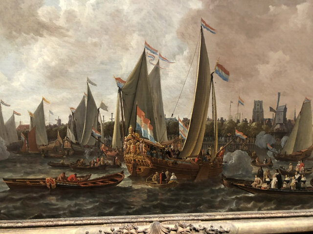 De aankomst van de Britse koning in Nederland