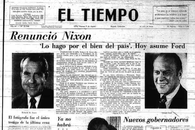 Renuncia de Richard Nixon (presidente de Estados Unidos).