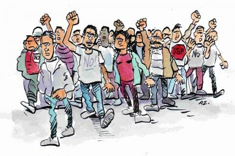 El Derecho Colectivo es derecho de los trabajadores y sus grupos sindicales.