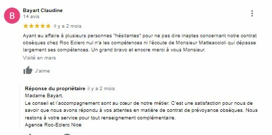 Réponses aux avis 4/5* - France