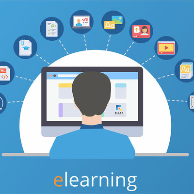 Timeline: Evolución EaD- Elearning. By: Carolina Lora Sotelo