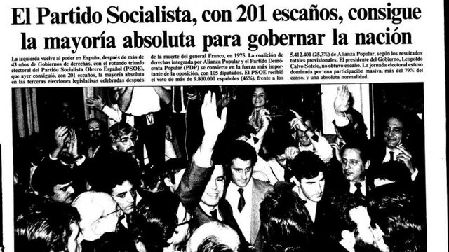 Victoria por mayoría absoluta del PSOE