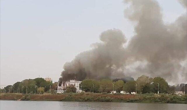 Fire broke in old republican palace