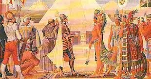 EL ENCUENTRO ENTRE MOCTEZUMA Y CORTEZ