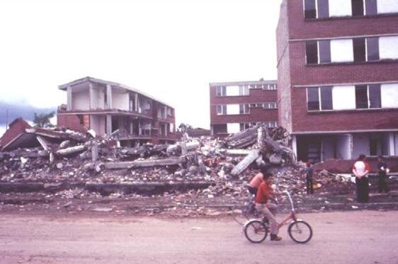 El terremoto de Popayán, Cauca.