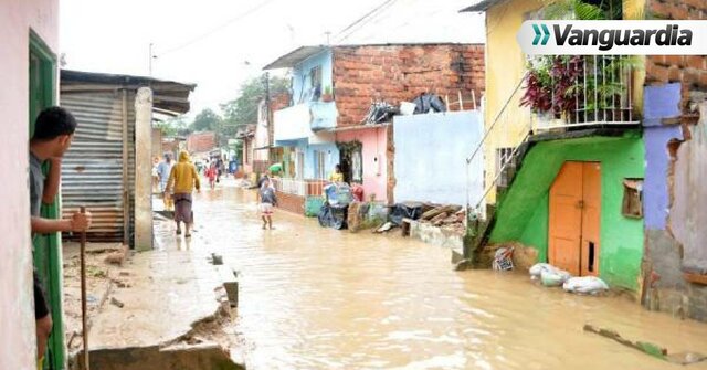 Desbordamiento del río de Oro, Santander.