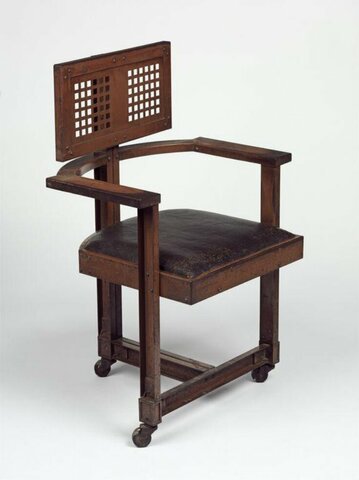 [ANTECEDENTES S.XX] Silla Armchair (para Larkin Building) - de Frank L. Wright - USA