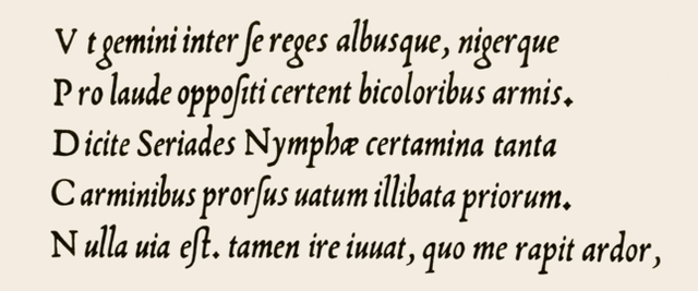 Invención del carácter aldino