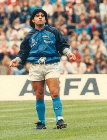 Maradona en europa