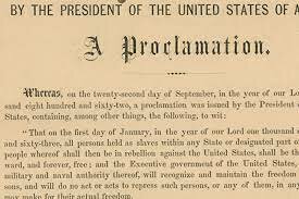 Emancipation proclamation