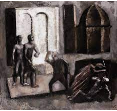 La Muerte de César pintada