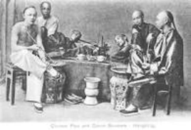The outbreak of Opium War
