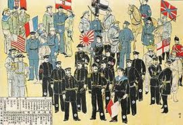 Allied Army of the 8 Powers invaded Beijing