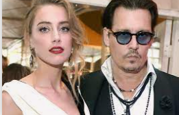 Amber Heard and Johnny Depp.