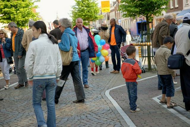 Walking around the sidewalk