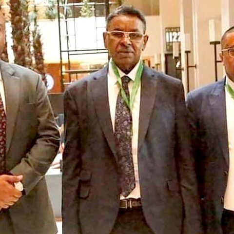 First public appearance of Salah Gosh, the former Chief of Intelligence in Sudan