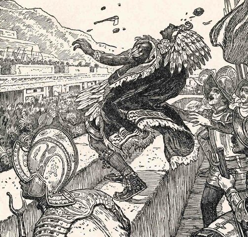 LA MUERTE DE MOCTEZUMA