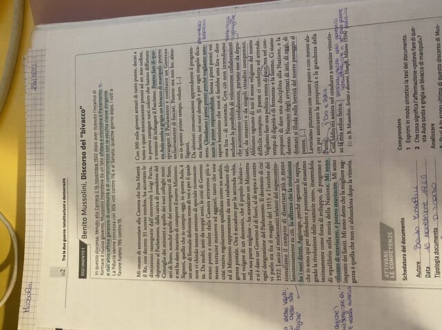 Discorso Del Bivacco di Mussolini