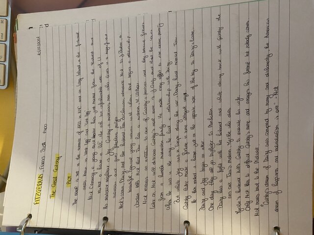 The Great Gatsby di Fitzgerald