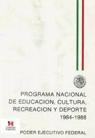 PROGRAMA NACIONAL DE EDUCACIÓN, RECREACIÓN, CULTURA Y DEPORTE