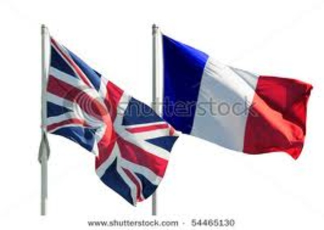 The French and British war begins