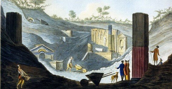 Excavaciones en Pompeya