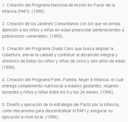 Políticas Publicas en primera infancia