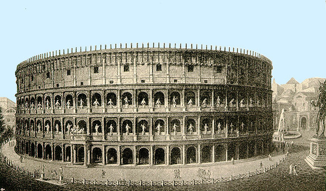 Colleseum is built in A.D. 80