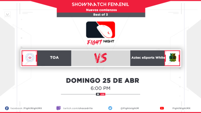 Showmatch Femenil Aztec White vs TOA 2021