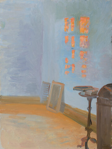 Evening sun in the artist's studio at Markvej