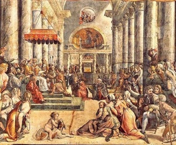 Edict of Milan legalizes Christians in the empire A.D. 313