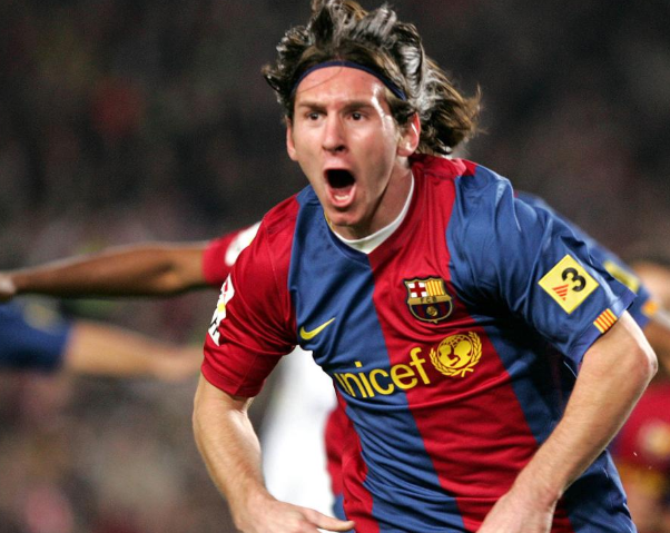 Primer Hat trick de Messi