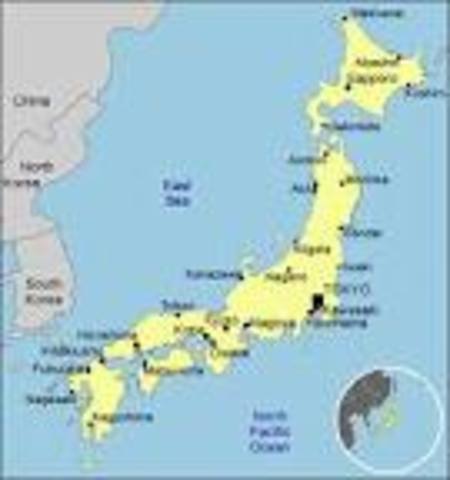 Mongol Army sail to Japan.