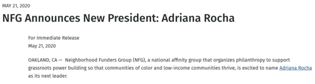 Adriana selected as NFG's next President