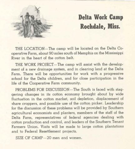 Delta Work Camp is offered in Hillhouse, MS